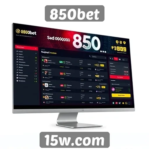 Avaliação da interface do usuário do site 850bet